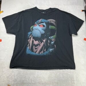 Goat Crew DC Comics Bane T-Shirt Men's Black Graphic Print Oversized - 3XL
